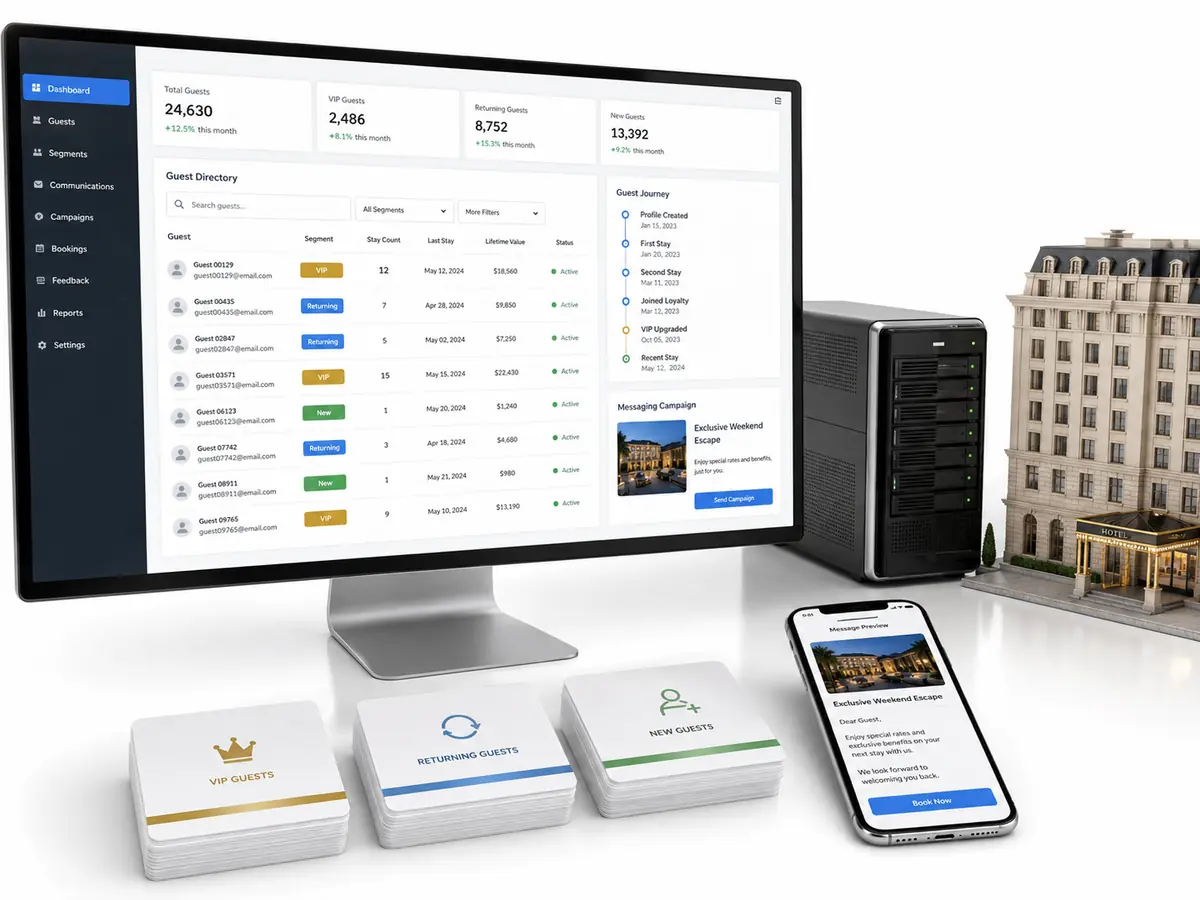 Database tamu hotel CRM — sistem pengelolaan data tamu untuk repeat booking